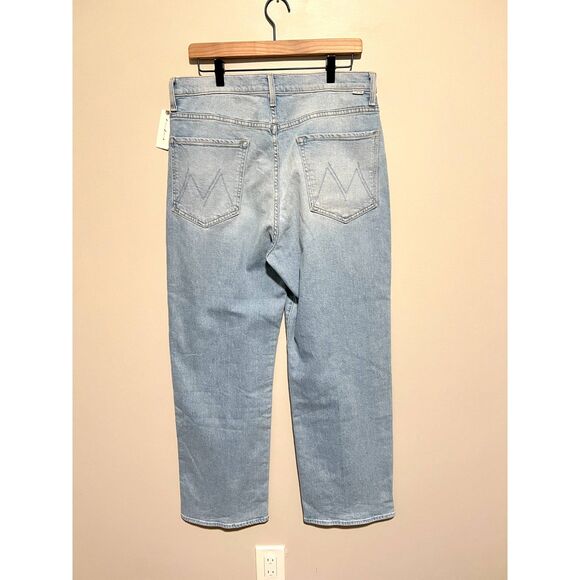 NWT MOTHER The Rambler Zip Flood Jeans in Cherie Cherie Plus Size 34 - Picture 6 of 16